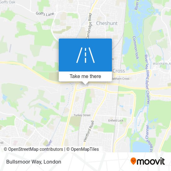 Bullsmoor Way map