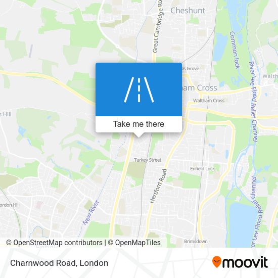 Charnwood Road map