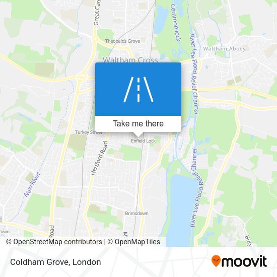 Coldham Grove map