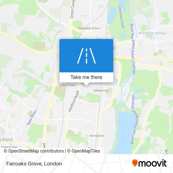 Fairoaks Grove map