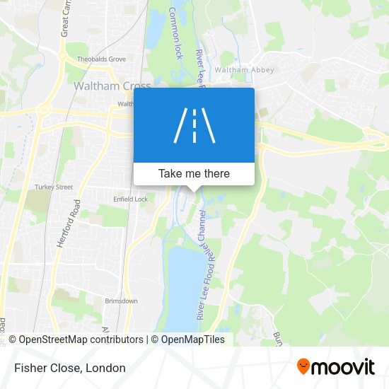Fisher Close map