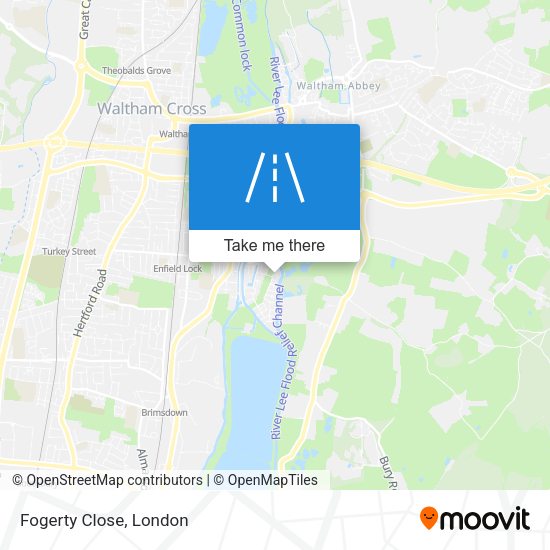 Fogerty Close map