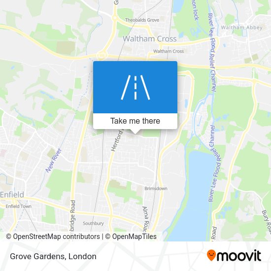 Grove Gardens map