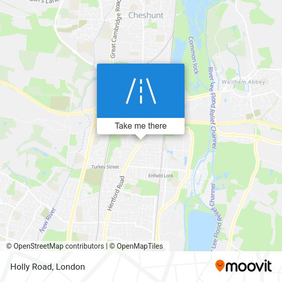 Holly Road map