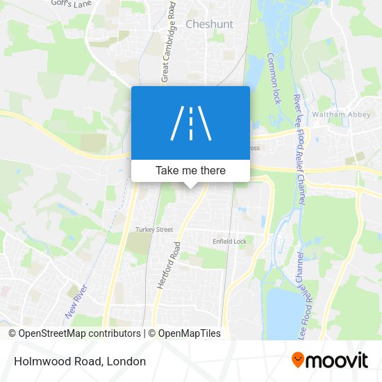 Holmwood Road map