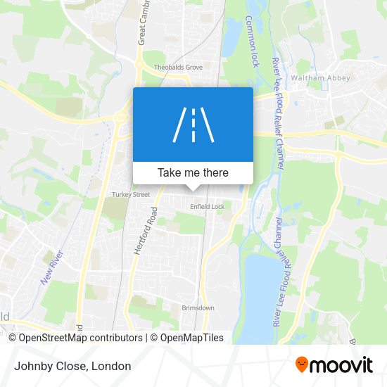 Johnby Close map
