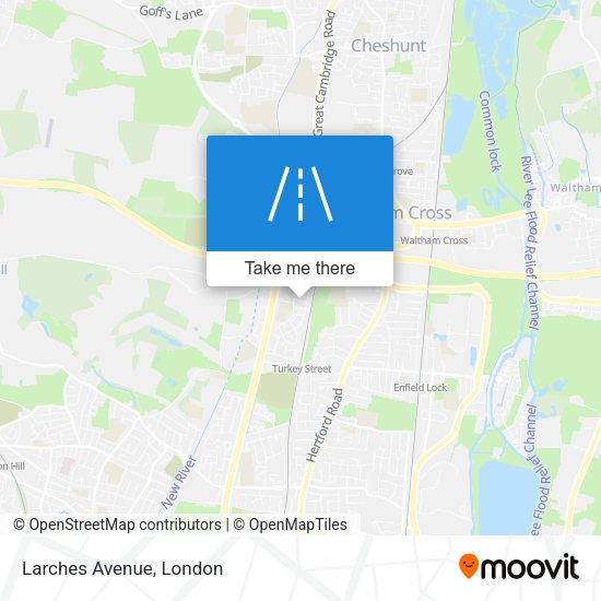 Larches Avenue map