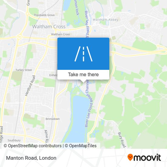 Manton Road map