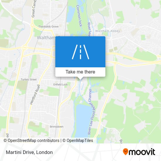 Martini Drive map