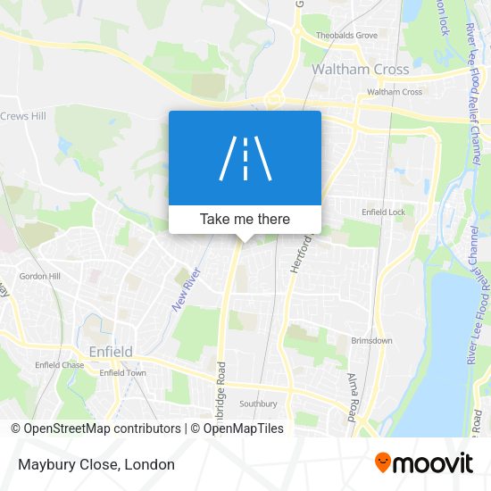 Maybury Close map