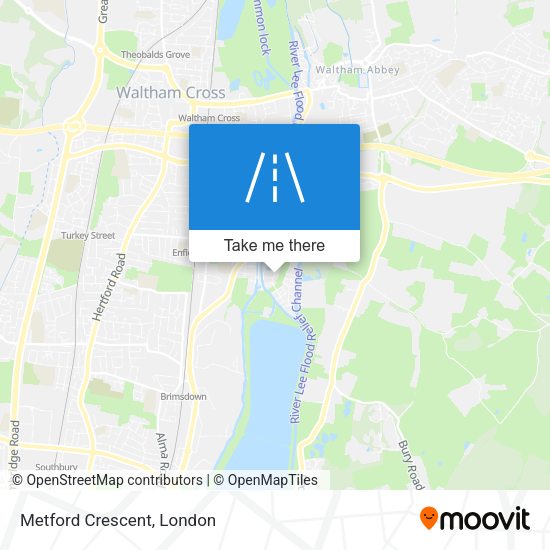 Metford Crescent map
