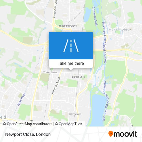 Newport Close map