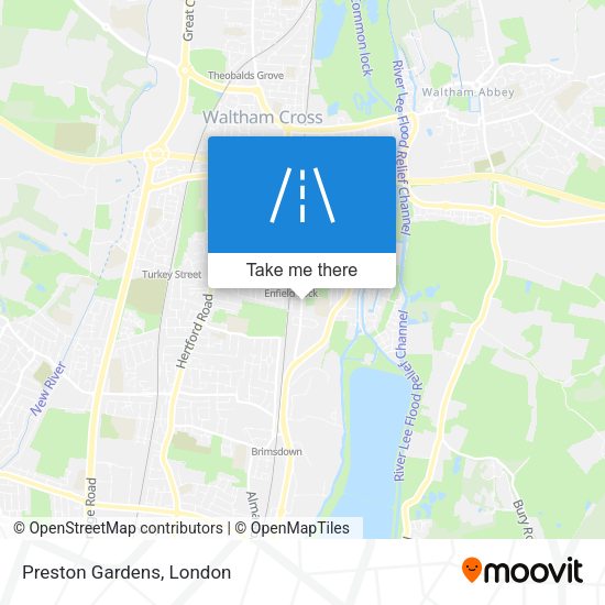Preston Gardens map