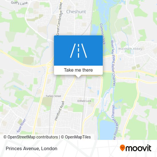 Princes Avenue map