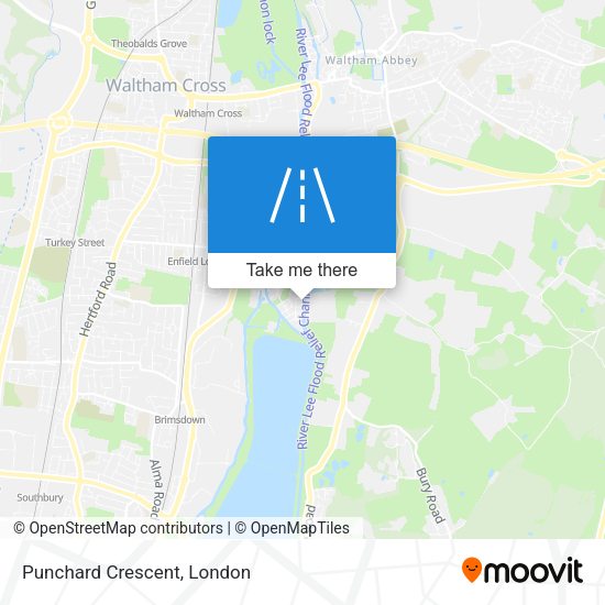 Punchard Crescent map