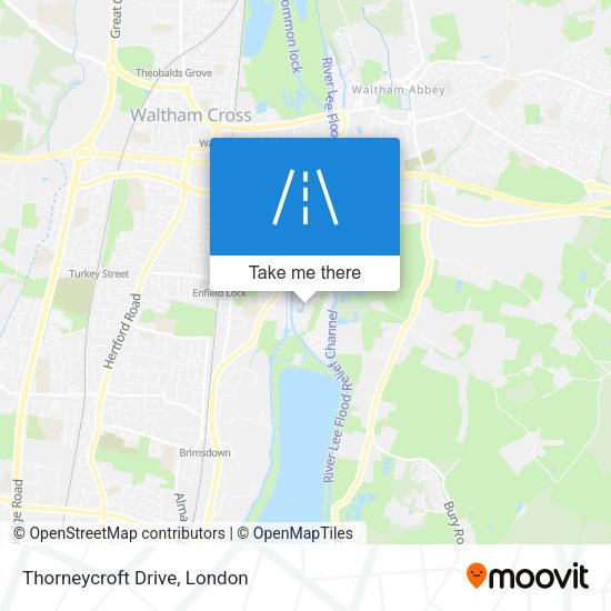 Thorneycroft Drive map