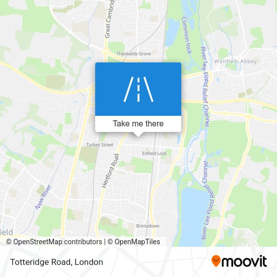 Totteridge Road map
