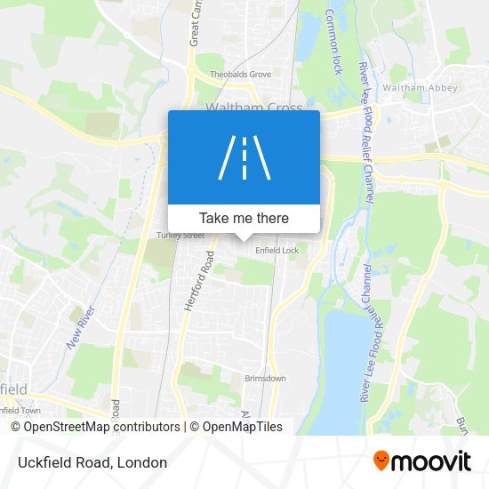 Uckfield Road map