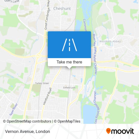 Vernon Avenue map