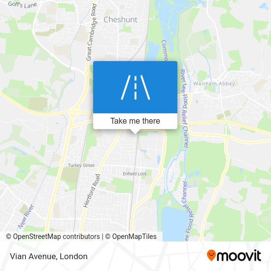 Vian Avenue map