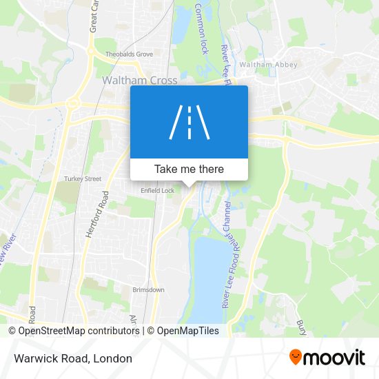Warwick Road map