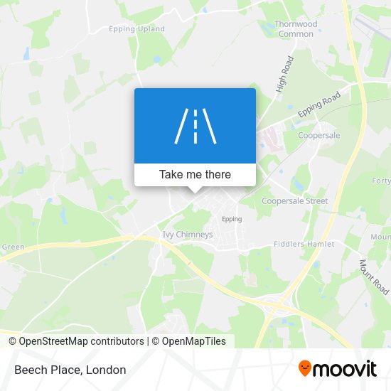 Beech Place map