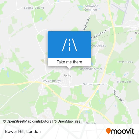 Bower Hill map