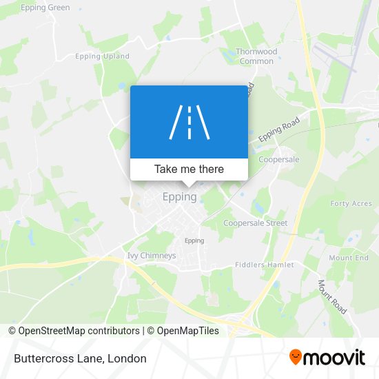 Buttercross Lane map
