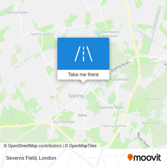 Severns Field map