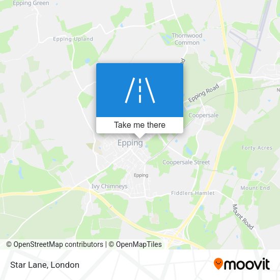 Star Lane map