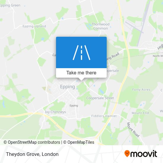 Theydon Grove map