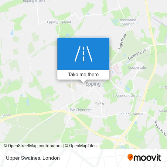 Upper Swaines map