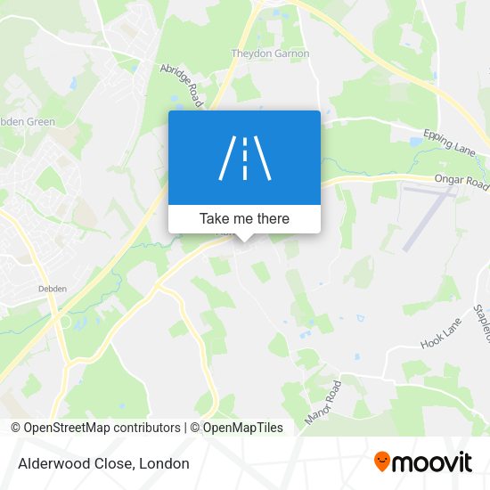 Alderwood Close map