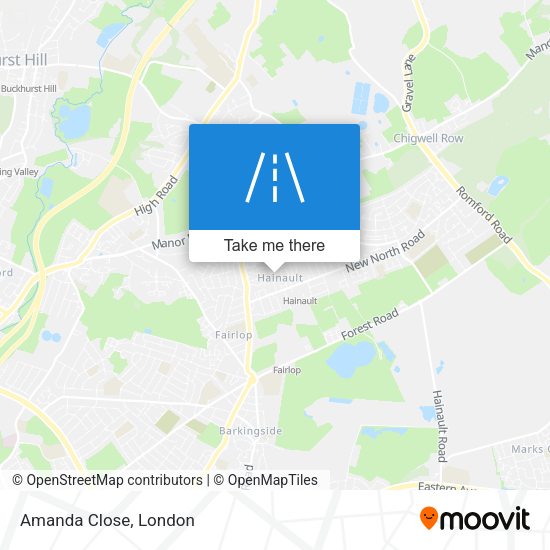Amanda Close map