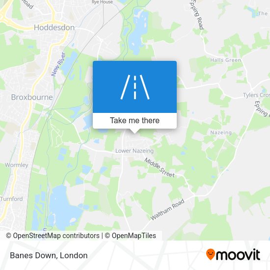 Banes Down map