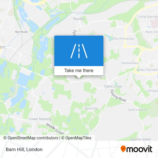 Barn Hill map