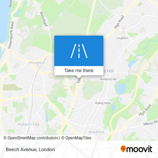Beech Avenue map