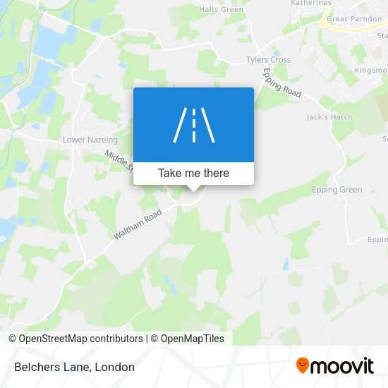 Belchers Lane map