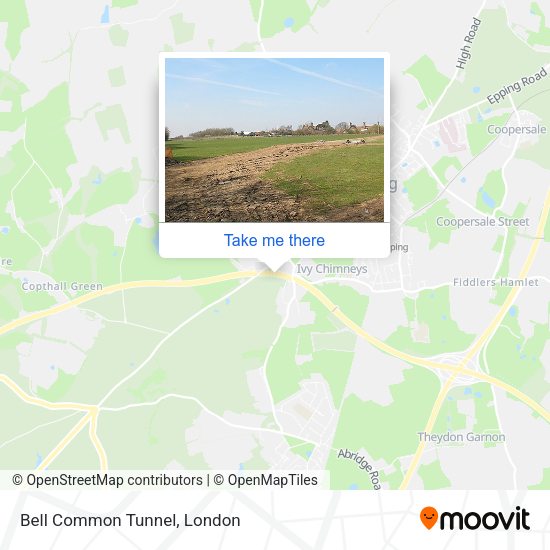 Bell Common Tunnel map