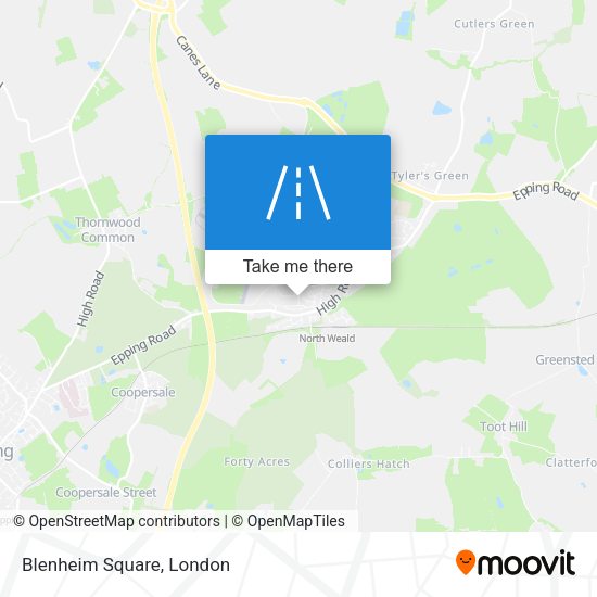Blenheim Square map