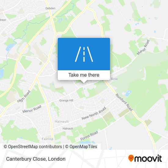 Canterbury Close map