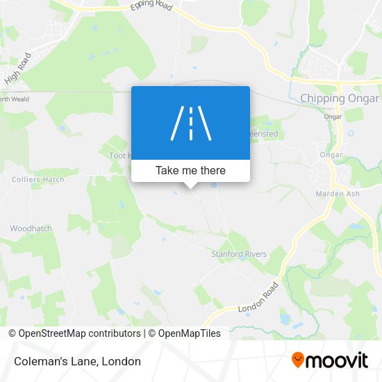 Coleman's Lane map