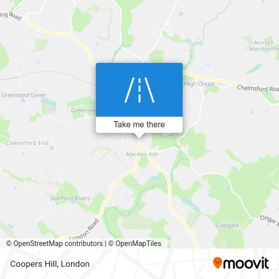 Coopers Hill map