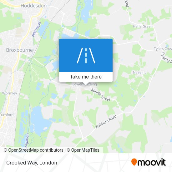 Crooked Way map