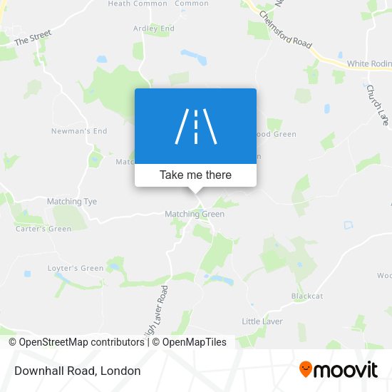 Downhall Road map