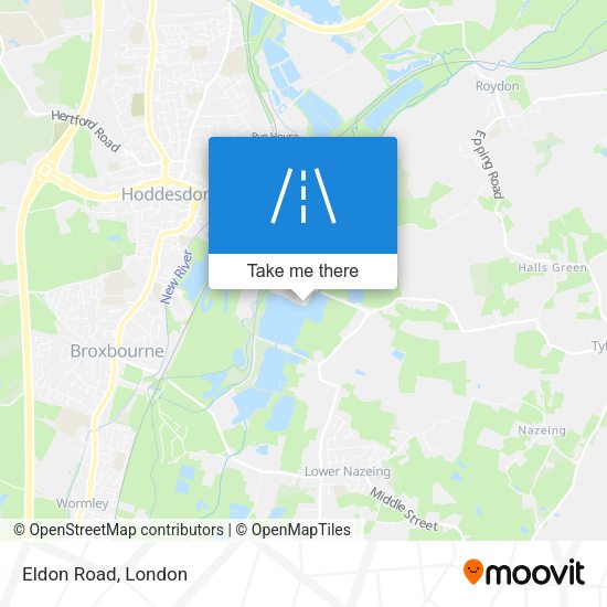Eldon Road map