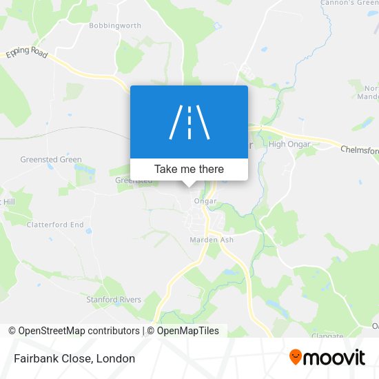 Fairbank Close map