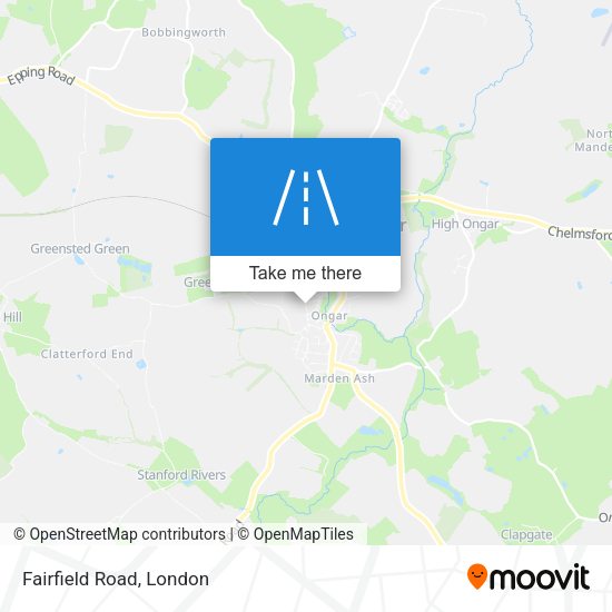 Fairfield Road map