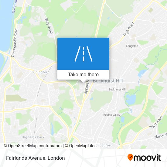 Fairlands Avenue map