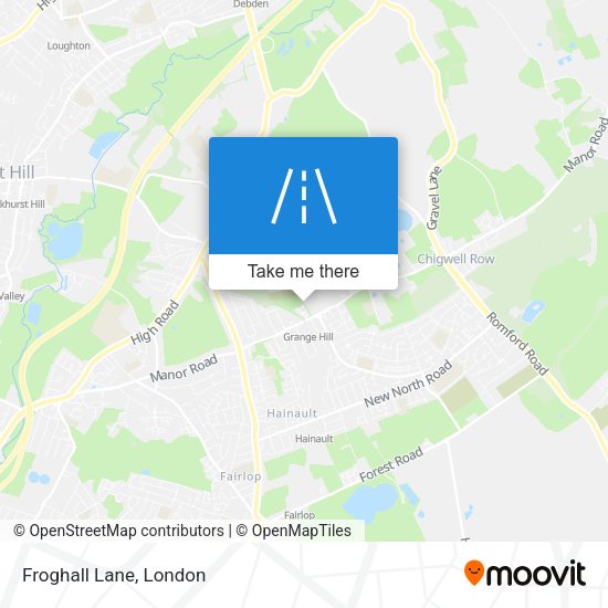 Froghall Lane map